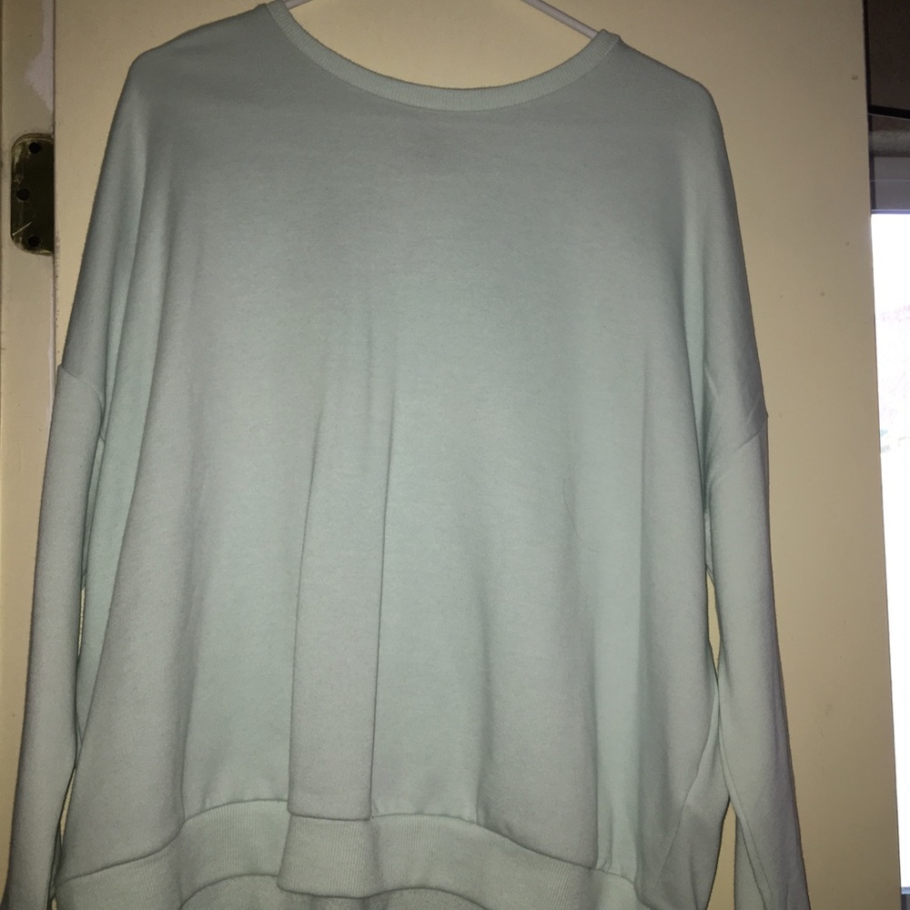 blue sweater